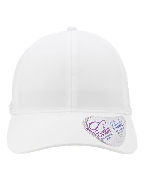 Women's Perforated Performance Cap - White/ Floral