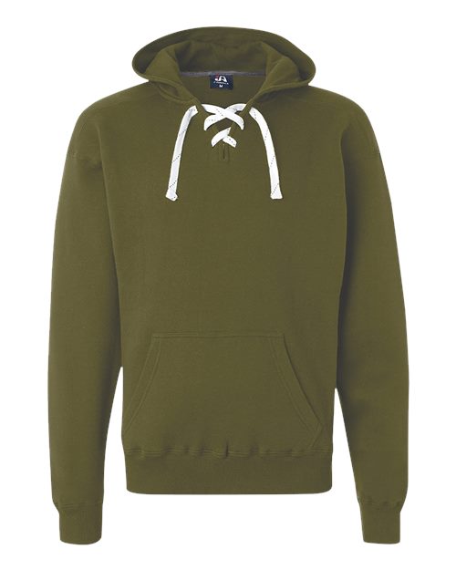 Men's Sport Lace Hooded Sweatshirt - Military Green