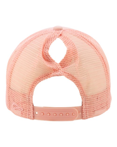 Women's Foam Trucker Cap - Dusty Pink/ Pink/ Peachy Pink/ Butterfly