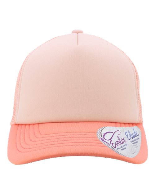 Women's Foam Trucker Cap - Dusty Pink/ Pink/ Peachy Pink/ Butterfly