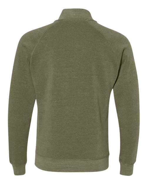 Men's Triblend Quarter-Zip Sweatshirt - Olive Triblend