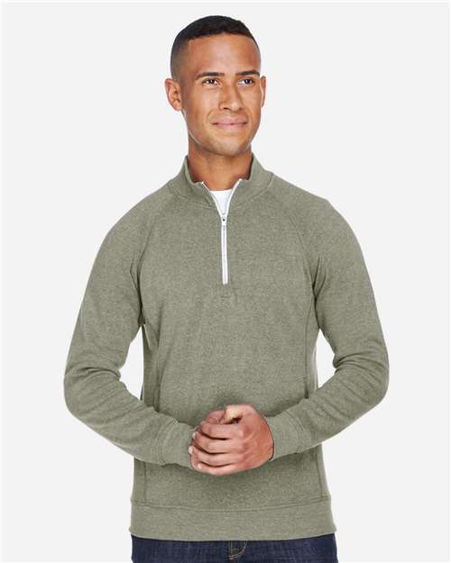 Men's Triblend Quarter-Zip Sweatshirt - Olive Triblend