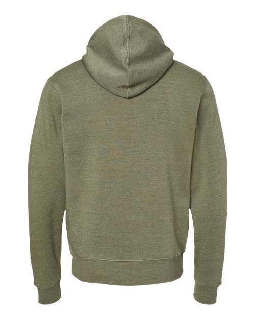 Men's Triblend Full-Zip Hooded Sweatshirt - Olive Triblend