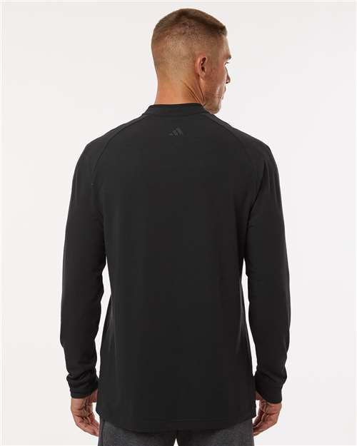Men's Henley Long Sleeve T-Shirt - Black