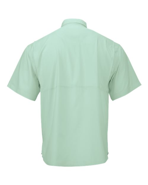Men's Hatteras Performance Short Sleeve Fishing Shirt - Mint Green
