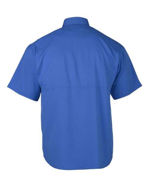 Men's Hatteras Performance Short Sleeve Fishing Shirt - Vivid Blue
