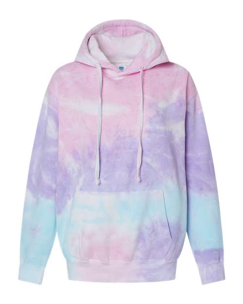 Youth Tie-Dyed Hooded Sweatshirt - Cotton Candy