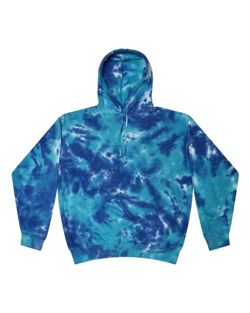Youth Tie-Dyed Hooded Sweatshirt - Multi Blue