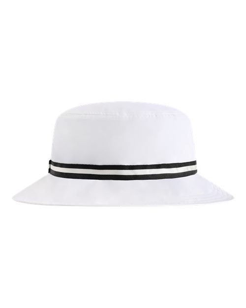 The Oxford Performance Bucket Hat - White/ Black