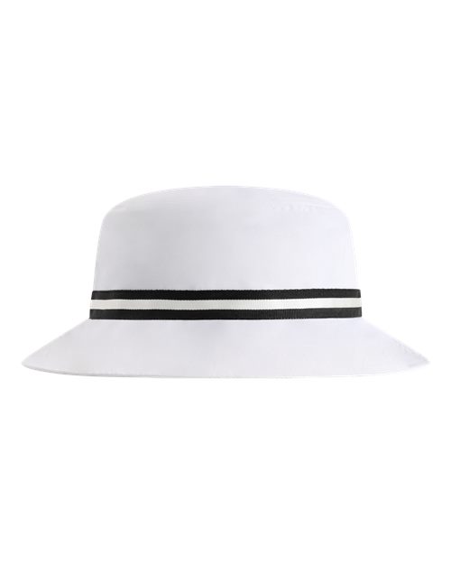 The Oxford Performance Bucket Hat - White/ Black