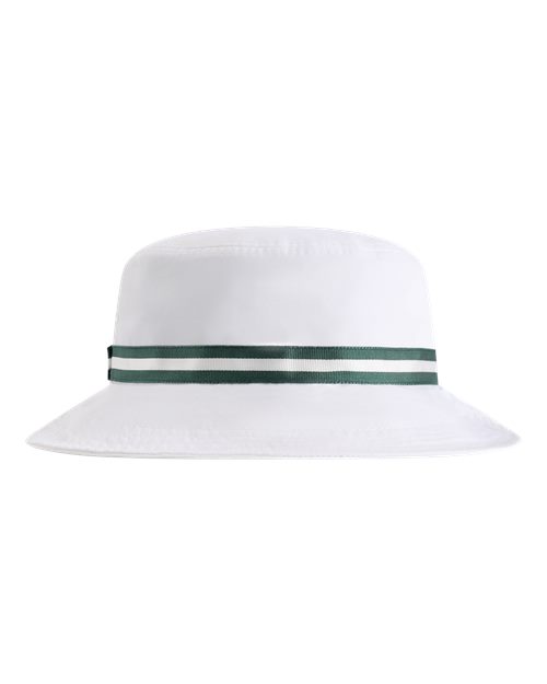 The Oxford Performance Bucket Hat - White/ Green
