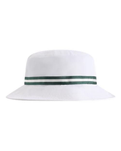 The Oxford Performance Bucket Hat - White/ Green