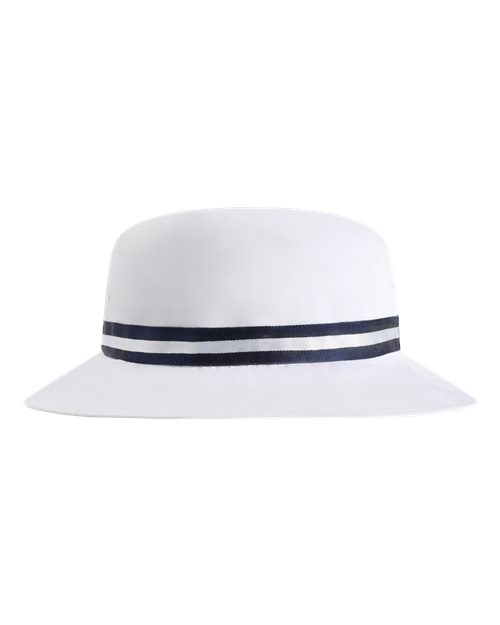 The Oxford Performance Bucket Hat - White/ Navy