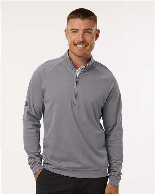 Men's Club Quarter-Zip Pullover - Grey Three