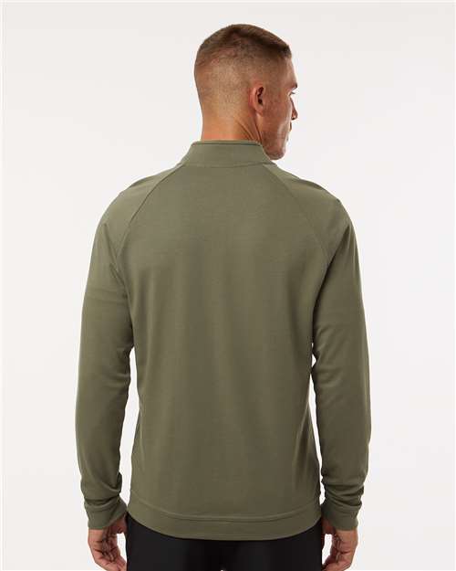 Men's Club Quarter-Zip Pullover - Olive Strata