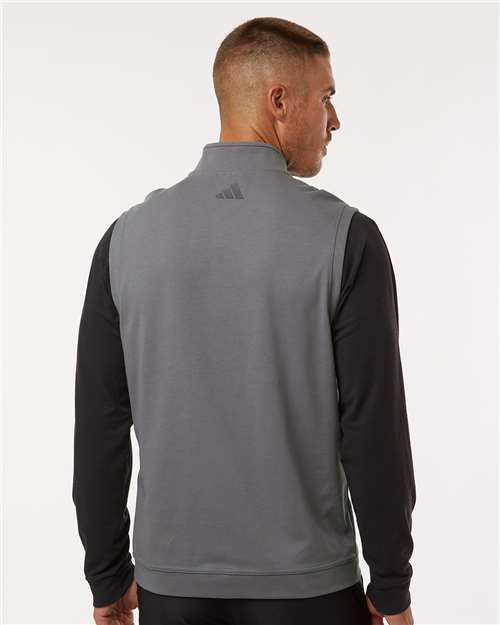 Men's Club Quarter-Zip Vest - Grey Three