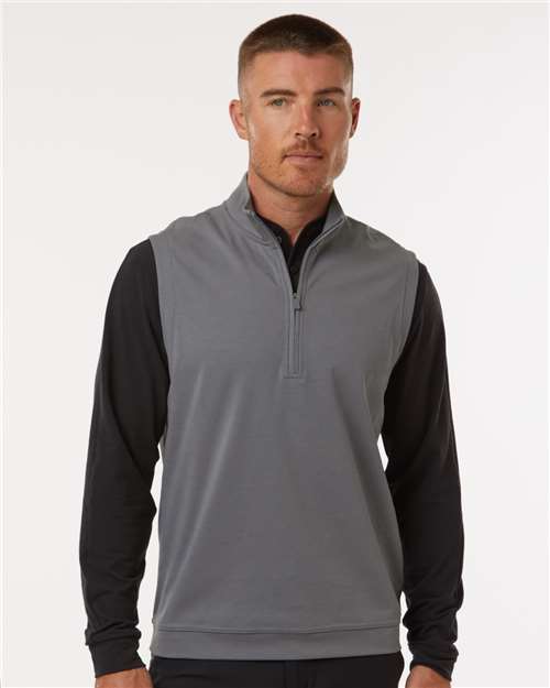 Men's Club Quarter-Zip Vest - Grey Three