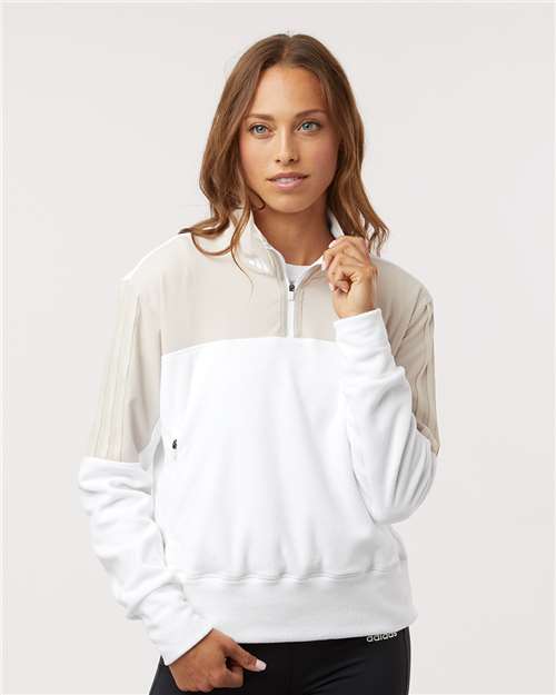 Women's Fleece Quarter-Zip Pullover - Alumina