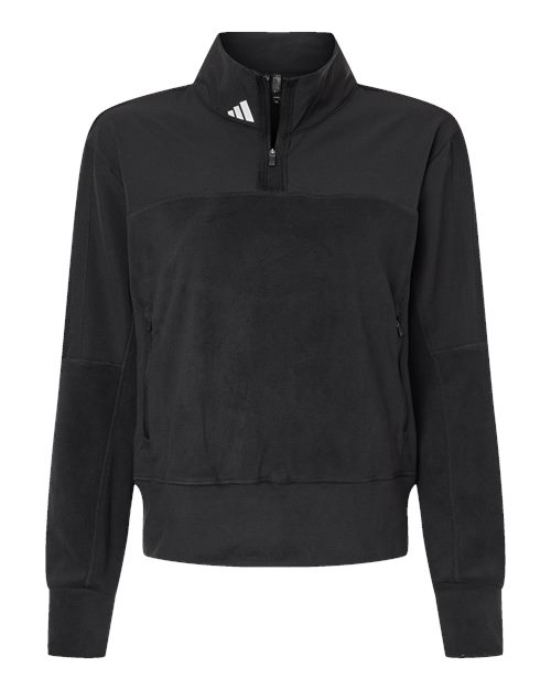 Women's Fleece Quarter-Zip Pullover - Black