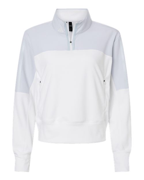 Women's Fleece Quarter-Zip Pullover - Halo Blue