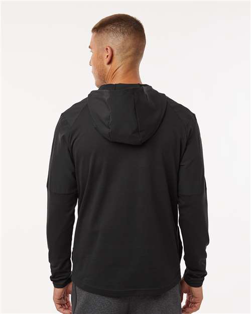 Men's Half-Zip Hooded Anorak - Black