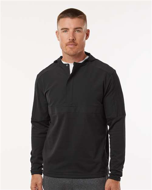 Men's Half-Zip Hooded Anorak - Black