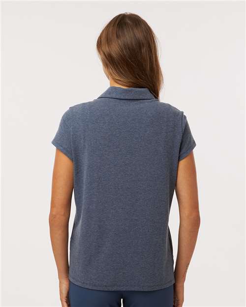 Women's Blended Polo - Collegiate Navy Melange