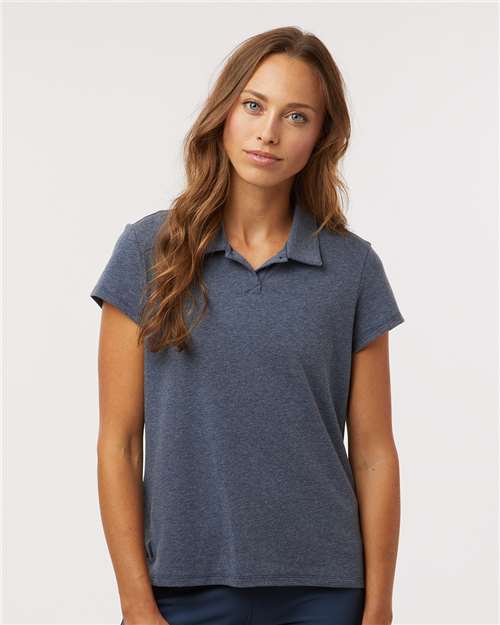 Women's Blended Polo - Collegiate Navy Melange