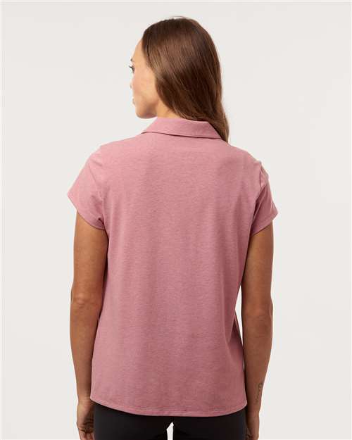 Women's Blended Polo - Pink Strata Melange