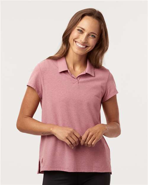 Women's Blended Polo - Pink Strata Melange