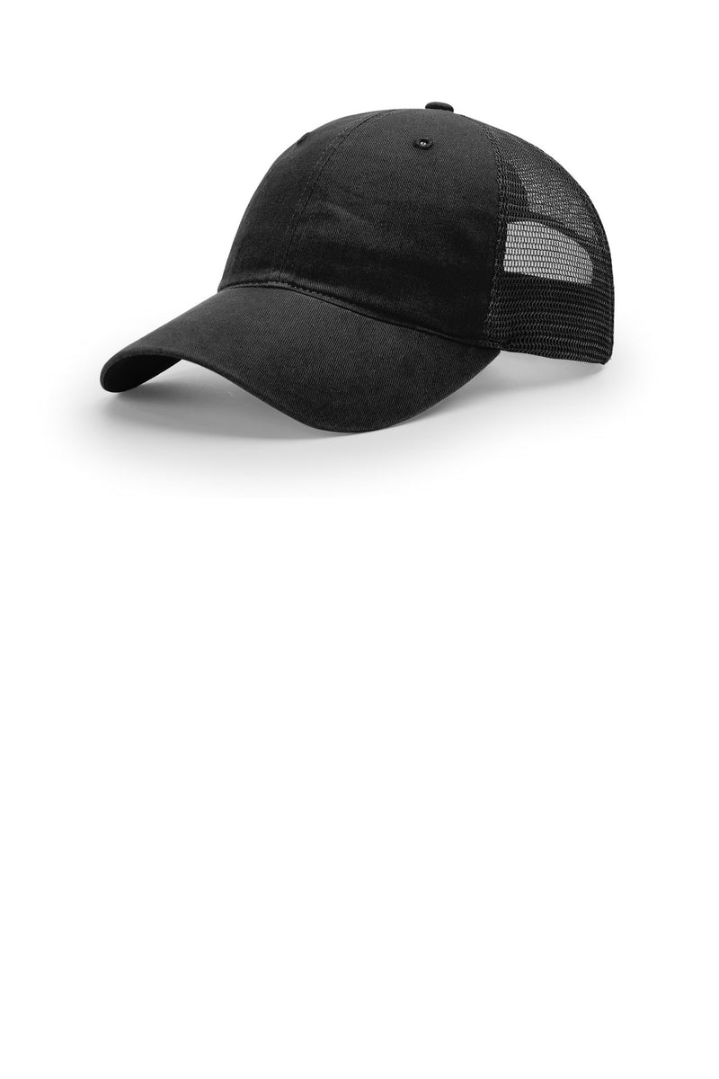 Richardson Garment Washed Trucker - Black