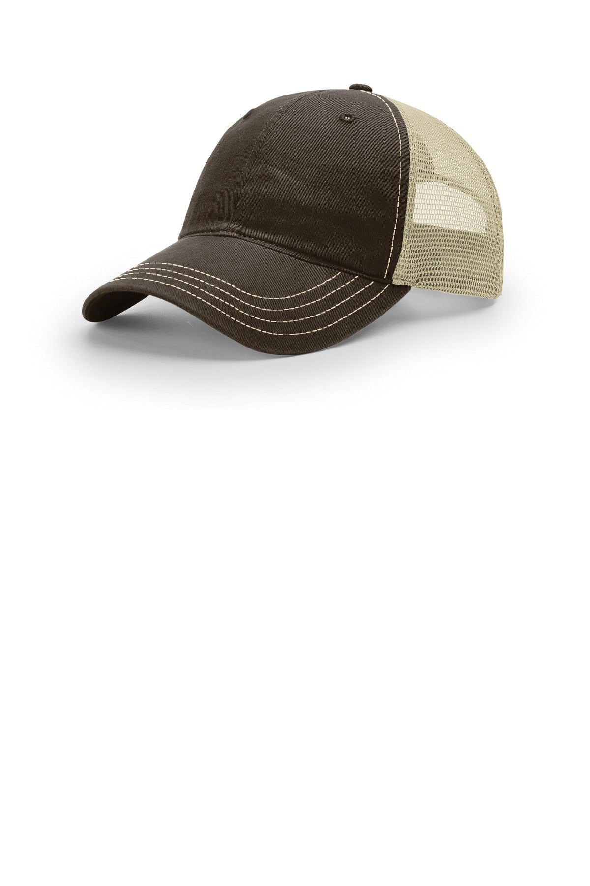 Richardson Garment Washed Trucker - Brown/ Khaki