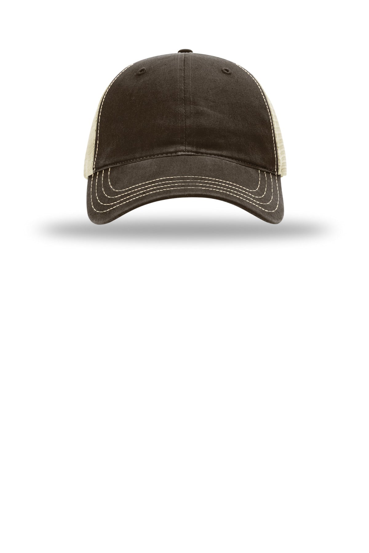 Richardson Garment Washed Trucker - Brown/ Khaki