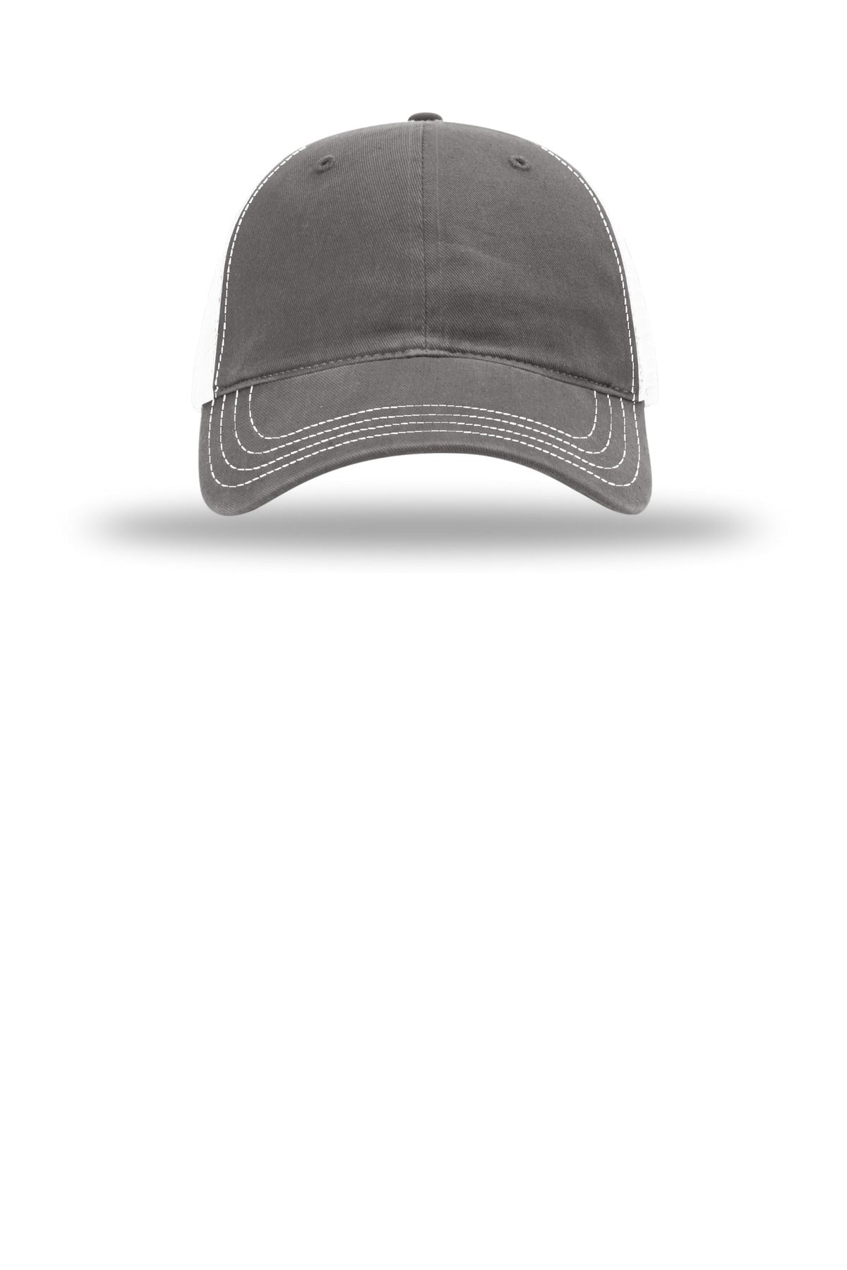 Richardson Garment Washed Trucker - Charcoal/ White