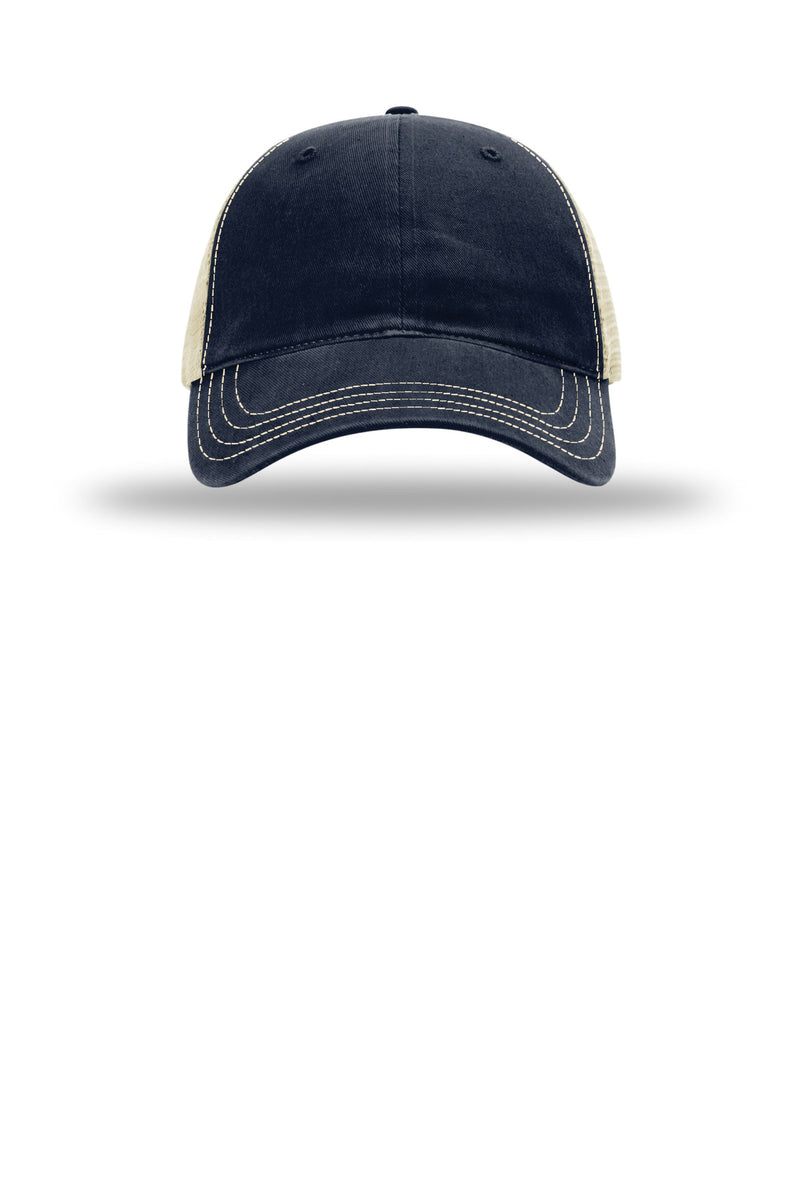 Richardson Garment Washed Trucker - Navy/ Khaki