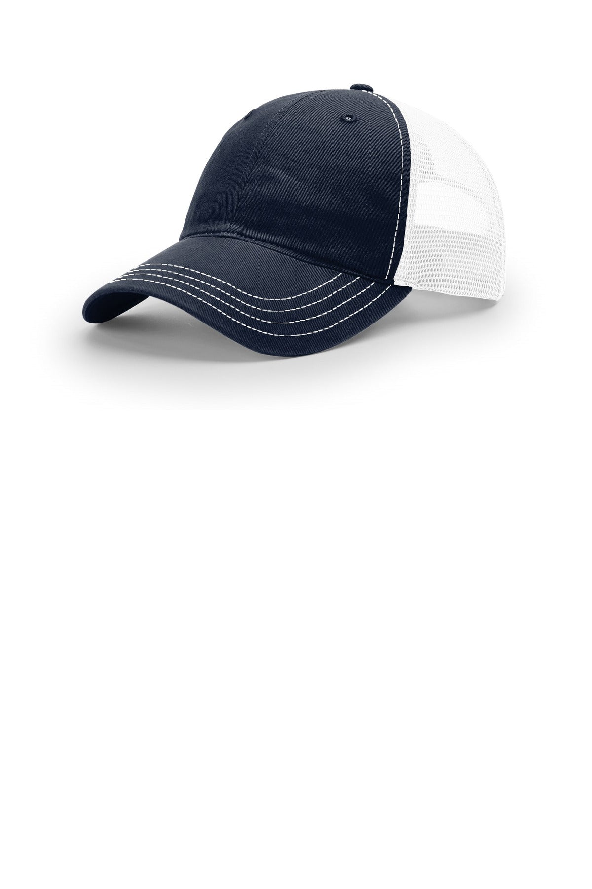 Richardson Garment Washed Trucker - Navy/ White