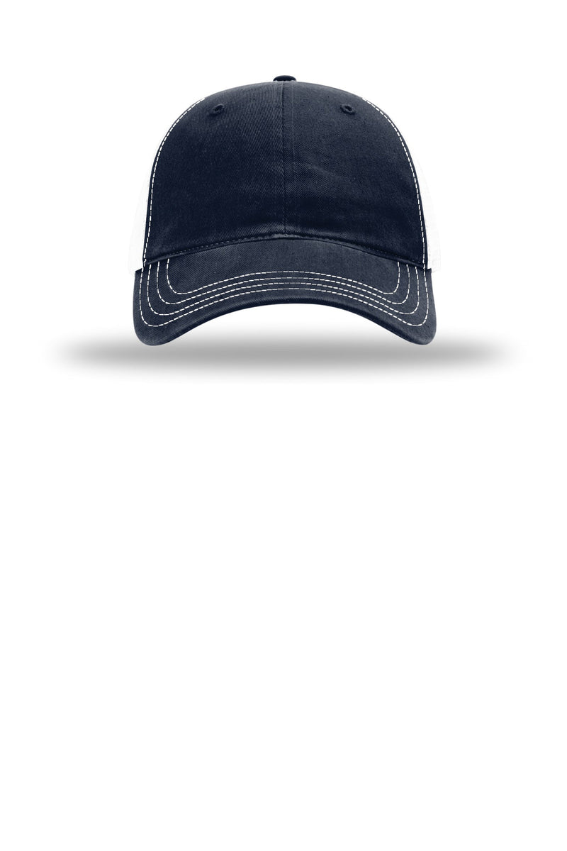 Richardson Garment Washed Trucker - Navy/ White