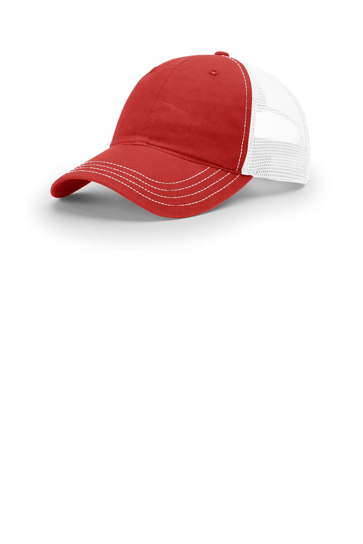 Richardson Garment Washed Trucker - Red/ White
