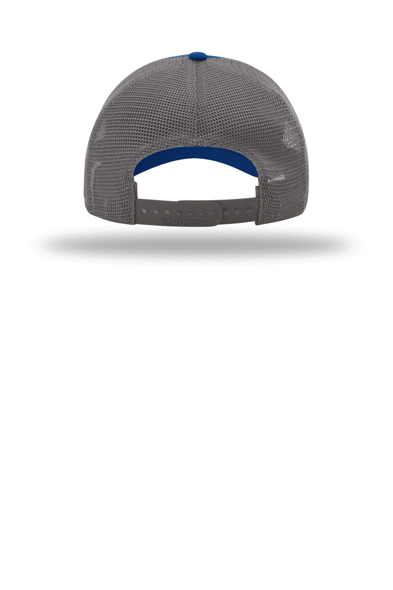 Richardson Garment Washed Trucker - Royal/ Charcoal