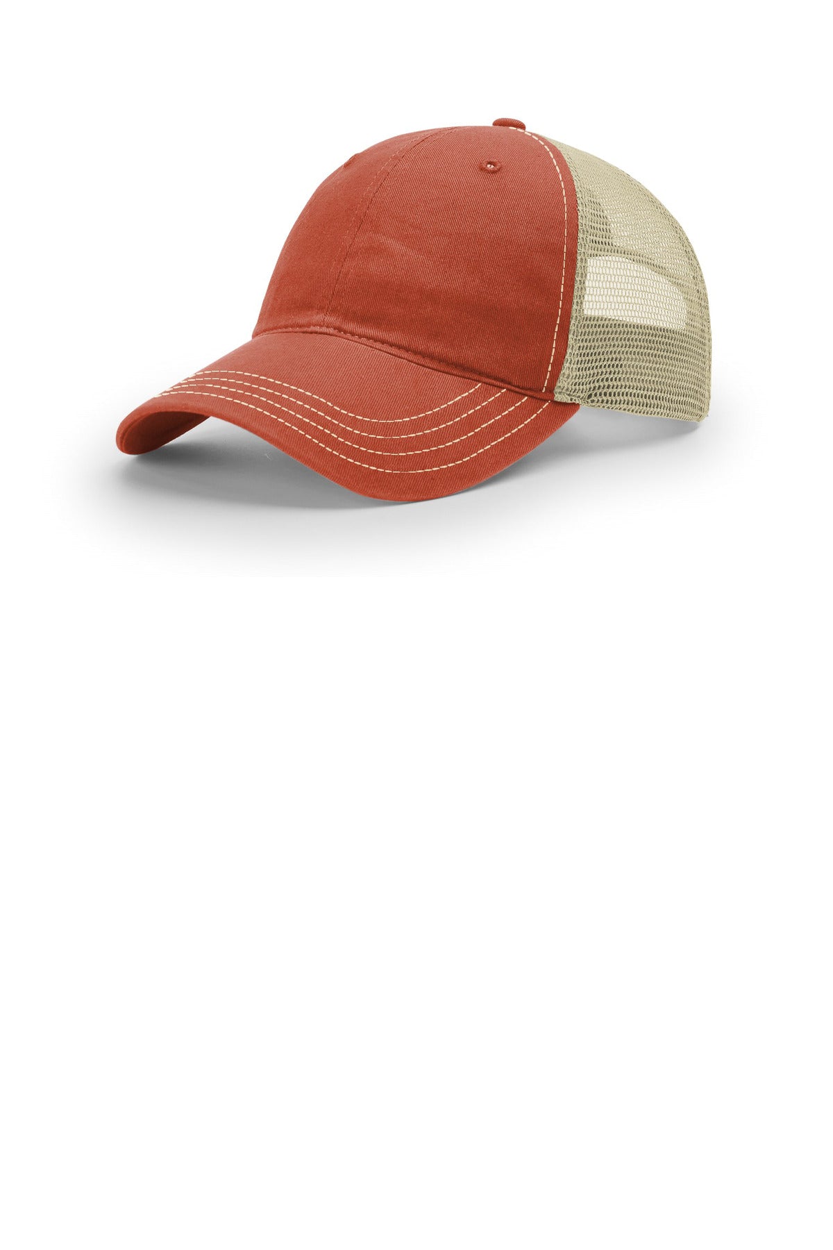 Richardson Garment Washed Trucker - T Orange/ Khaki