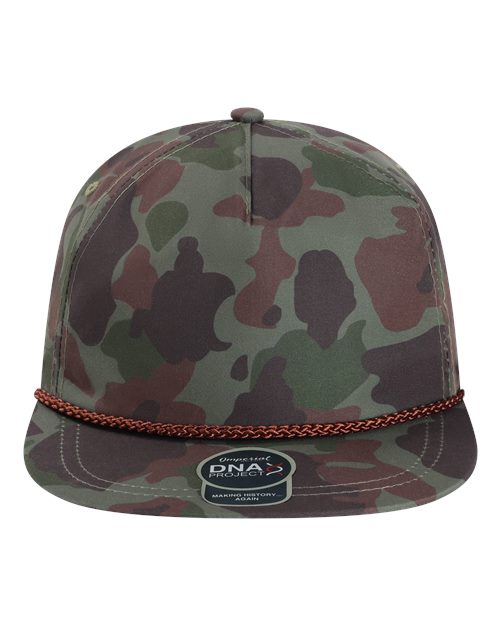 The Aloha Rope Cap - Frog Skin Camo/ Green