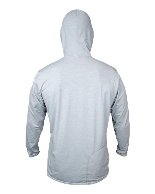 Men's Low Pro Tech Hooded Long Sleeve T-Shirt - Alloy Heathered