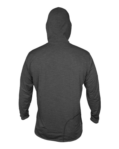 Men's Low Pro Tech Hooded Long Sleeve T-Shirt - Charcoal Heathered