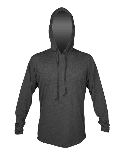 Men's Low Pro Tech Hooded Long Sleeve T-Shirt - Charcoal Heathered