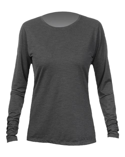 Women's Breeze Tech Long Sleeve T-Shirt - Charcoal Heathered