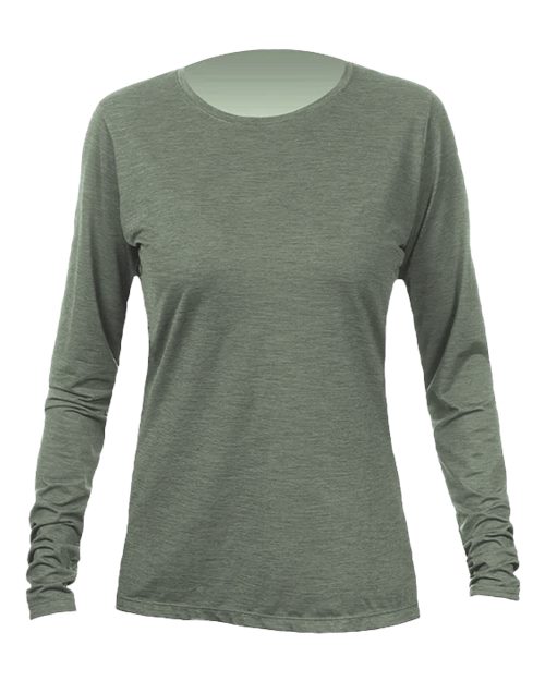 Women's Breeze Tech Long Sleeve T-Shirt - Dark Olive Heathered