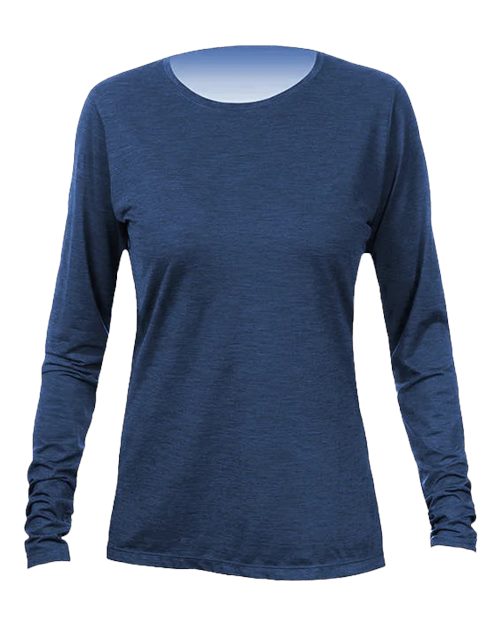 Women's Breeze Tech Long Sleeve T-Shirt - Navy Heathered