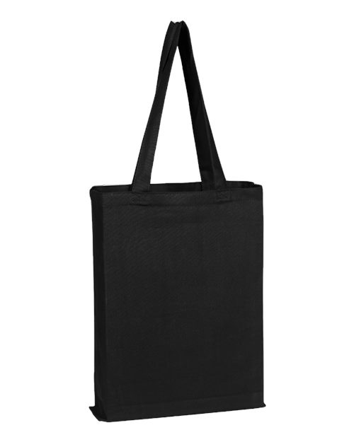 Canvas Gusset Promotional Tote - Black