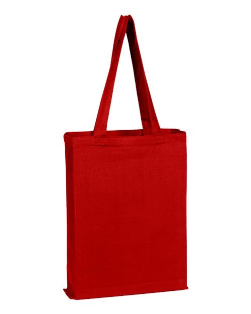 Canvas Gusset Promotional Tote - Red