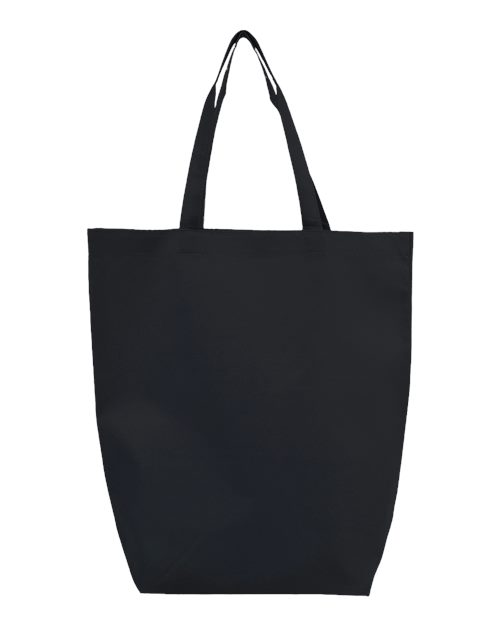 Non-Woven Gusset Bottom Tote - Black